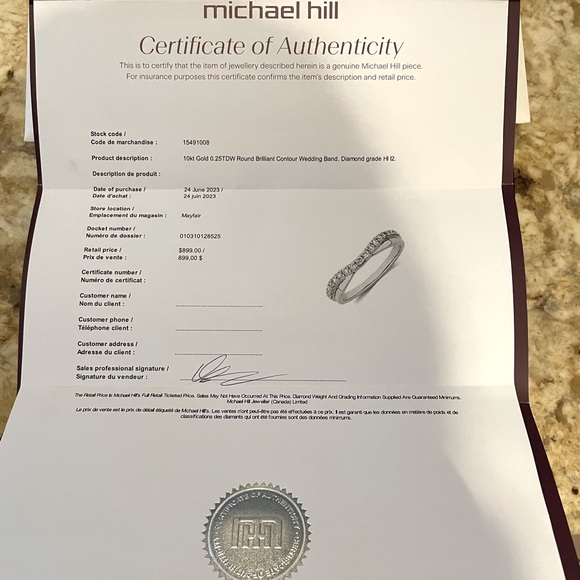 “Wedding Ring” 0.25 Carat TW of Diamonds in 14kt Rose Gold - Picture 2 of 4